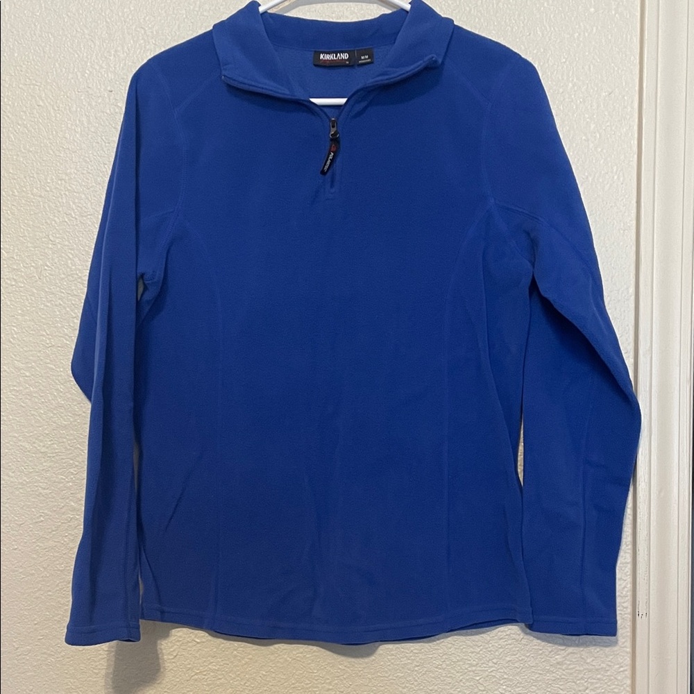 🌸(5 for $15) Woman's polar fleece 1/4 zip, blue